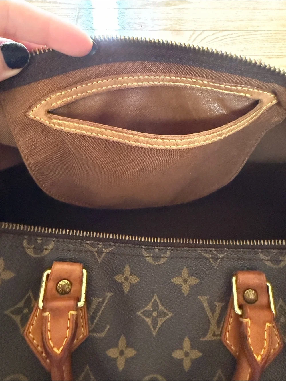 Vintage Louis Vuitton Brown Monogram Speedy 35